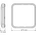 Світильник накладний OSRAM CEILING SKYNE 480мм  Square 72Вт 4000K