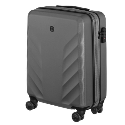 Валіза Wenger, Motion, полікарбонат, мала, 55см, 30/40л, TSA, 4 колеса, сірий Валіза Wenger, Motion, полікарбонат, мала, 55см, 30/40л, TSA, 4 колеса, сірий