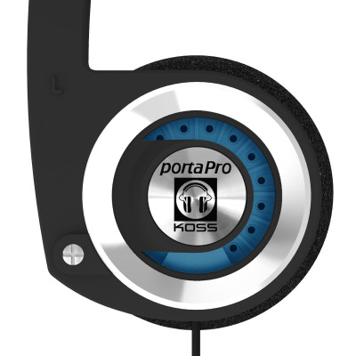 Навушники On-Ear Koss Porta Pro, 3.5 mini-jack, 1.2м, Mic, Чорний