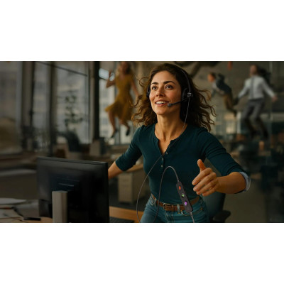 Гарнітура комп'ютерна стерео On-Ear EPOS IMPACT 100 MS, USB C + A, Microsoft Teams, односпрямований, 2м, Чорний