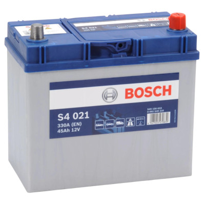 Акумулятор Bosch S4 12В 45А·год 330А R+ товстий конус (EN Euro) (0 092 S40 210)