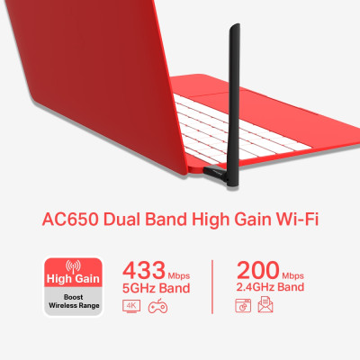 Адаптер WiFi MERCUSYS MU6H AC650, USB