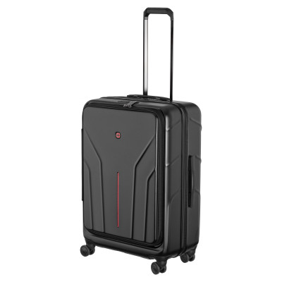 Валіза Wenger Amplix Hardside Medium, середня, полікарбонат, TSA, 4 колеса, розширення, чорний