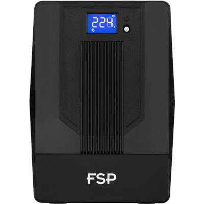 Джерело безперебійного живлення FSP iFP1500, 1500VA/900W, LCD, RJ45, USB, 2xSchuko + 2xIEC