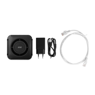 Мобільний маршрутизатор 2E PowerLink (MiFi-5 2025) N150, LTE, Wi-Fi4, 1xFE LAN, 1xType-C, 4000мА•год чорний
