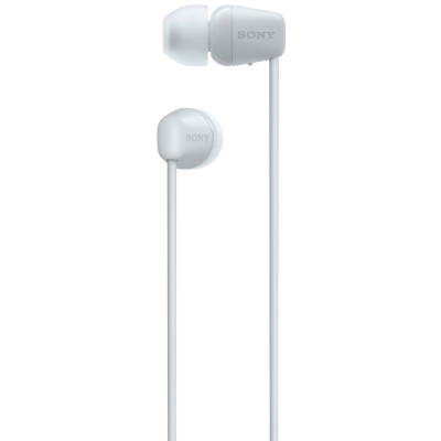 Навушники In-ear Sony WI-C100 BT 5.0, IPX4, SBC, AAC, Wireless, Mic, Білий
