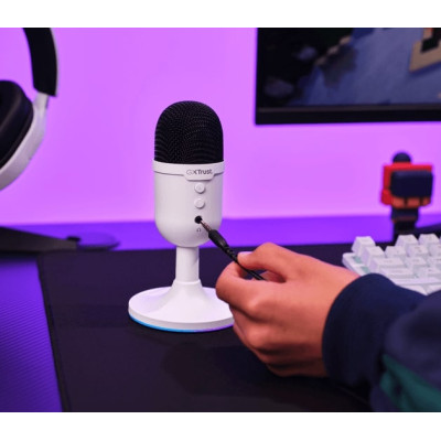 Мікрофон Trust GXT 234 Yunix, USB-A, білий Мікрофон Trust GXT 234 Yunix, USB-A, білий