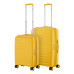 Набір валіз 2E, Aero, поліпропілен, (M+S), TSA, 4 колеса, EXP, бурштиново-жовтий Набір валіз 2E, Aero, поліпропілен, (M+S), TSA, 4 колеса, EXP, бурштиново-жовтий