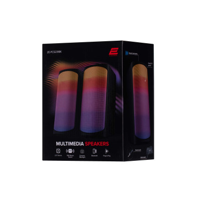 Акустична система 2E PCS231 RGB Matrix, 2.0, USB, Black Акустична система 2E PCS231 RGB Matrix, 2.0, USB, Black