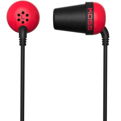 Навушники In-Ear Koss  The Plug Noise Isolating, 3.5 mini-jack, Червоний