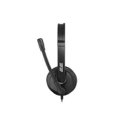 Гарнітура ПК стерео On-ear 2E CH12 mini-jack, omni-mic, 1.2м, чорний
