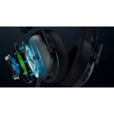 Гарнітура Razer BlackShark V3 Gen-2, USB-A/WL/BT, чорний Гарнітура Razer BlackShark V3 Gen-2, USB-A/WL/BT, чорний