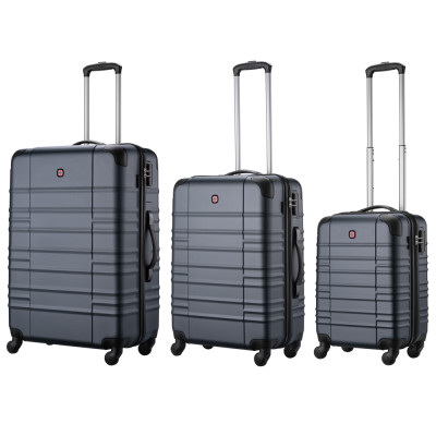 Набір валіз Wenger, Amplar 3 в 1, (S,M,L), пластик, 4 колеса, синій Набір валіз Wenger, Amplar 3 в 1, (S,M,L), пластик, 4 колеса, синій