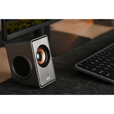 Акустична система 2E PCS204, 2.0, USB, Silver