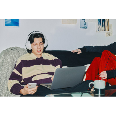 Навушники Over-ear Sony ULT WEAR BT 5.2, ANC, AAC, LDAC, Wireless, Mic, Білий