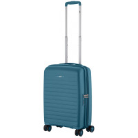Валіза 2E, Aero, поліпропілен, мала, 35/44 л, TSA, 4 колеса, EXP, синій