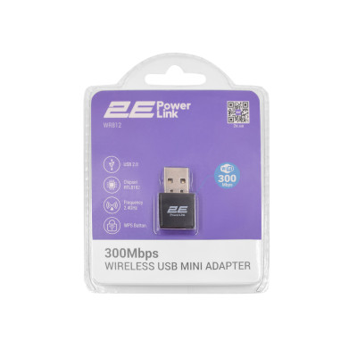 Адаптер WiFi 2E PowerLink WR812 N300, USB