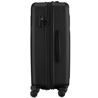 Валіза Wenger, Oryson, середня, пластик, 4 колеса, чорна