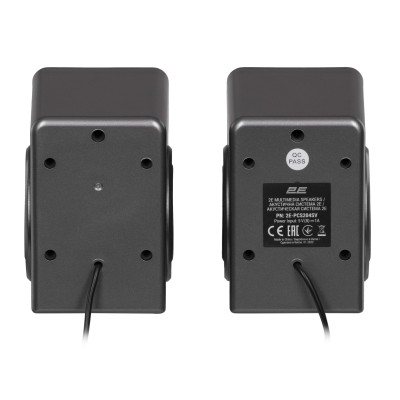 Акустична система 2E PCS204, 2.0, USB, Silver