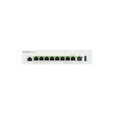 Мультисервiсний Маршрутизатор D-Link DBR-600-P, 7x2.5GE LAN PoE, 1x2.5GE LAN/WAN PoE, 1x2.5GE WAN, 1xUSB 3.0, 120Вт