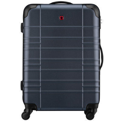 Валіза Wenger, Amplar, середня, пластик, 4 колеса, синя