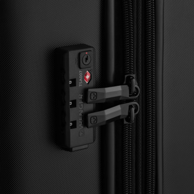 Валіза Wenger, Oryson, велика, пластик, 4 колеса, чорна Валіза Wenger, Oryson, велика, пластик, 4 колеса, чорна