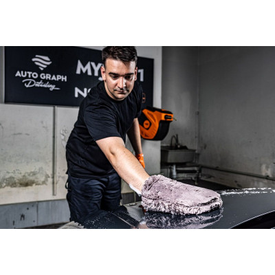 Рукавиця для миття автомобіля Neo Tools двостороння з делікатним покриттям 28х20см поліестер