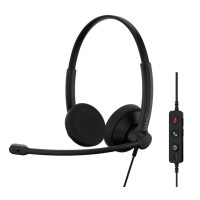 Гарнітура комп'ютерна стерео On-Ear EPOS IMPACT 100 MS, USB C + A, Microsoft Teams, односпрямований, 2м, Чорний
