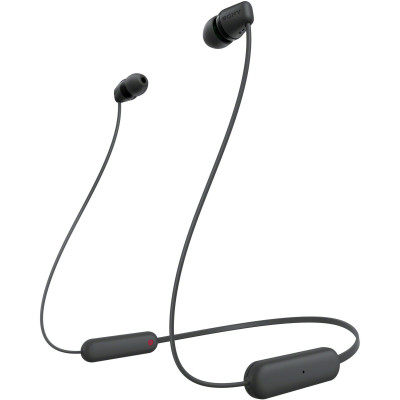 Навушники In-ear Sony WI-C100 BT 5.0, IPX4, SBC, AAC, Wireless, Mic, Чорний