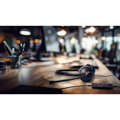 Гарнітура комп'ютерна стерео On-Ear EPOS IMPACT 100 MS, USB C + A, Microsoft Teams, односпрямований, 2м, Чорний