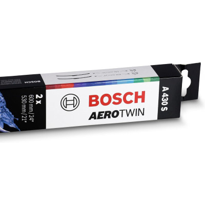 Склоочисник BOSCH Aerotwin безкаркасний комплект 600/530мм (3 397 007 430)