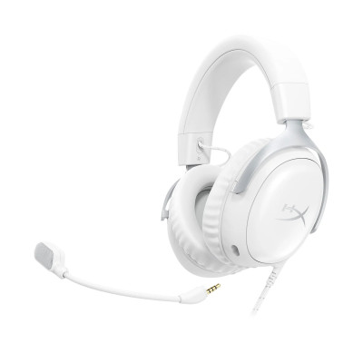 Гарнітура ігрова HyperX Cloud III, mini-jack/USB-A/USB-C, 1.2м/1.3м, білий Гарнітура ігрова HyperX Cloud III, mini-jack/USB-A/USB-C, 1.2м/1.3м, білий