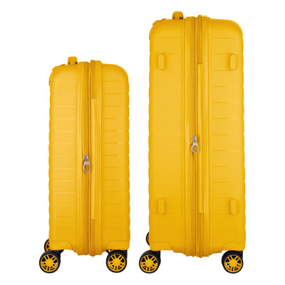 Набір валіз 2E, Aero, поліпропілен, (M+S), TSA, 4 колеса, EXP, бурштиново-жовтий Набір валіз 2E, Aero, поліпропілен, (M+S), TSA, 4 колеса, EXP, бурштиново-жовтий