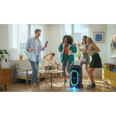 Акустична система Samsung MX-ST50F 240Вт, 2.0, BT, USB, 3.5 Mini Jack, IPX4, Party Lights+, SBC, AAC, чорний