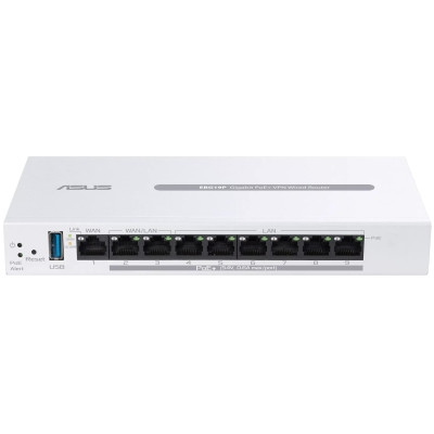 Маршрутизатор ASUS ExpertWiFi EBG19P 8xGE LAN (8xPoE), 1xGE WAN,  1xUSB 3.2, 123W, BT