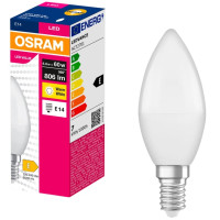Лампа OSRAM LED E14 6.8Вт 3000К 806Лм В60 VALUE