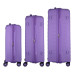 Набір валіз 2E, Aero, поліпропілен, (L+M+S), TSA, 4 колеса, EXP, лавандовий Набір валіз 2E, Aero, поліпропілен, (L+M+S), TSA, 4 колеса, EXP, лавандовий