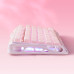 Клавіатура механічна GravaStar Mercury K1 80keys, GravaStar x Kailh Cheery Pink, EN, BT/WL/USB, Sakura Pink