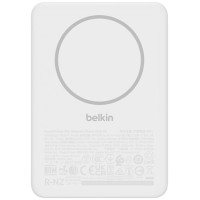 Акумулятор портативний літій-іонний Power Bank Belkin 5000мА·год, 15Вт, Slim Magnetic, білий Акумулятор портативний літій-іонний Power Bank Belkin 5000мА·год, 15Вт, Slim Magnetic, білий