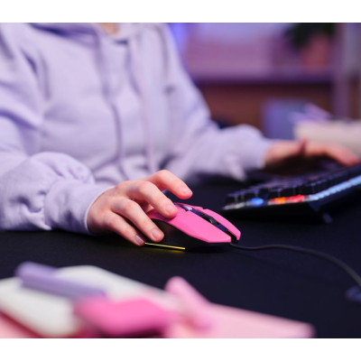 Миша Trust GXT 109 Felox, RGB, USB-A, рожевий Миша Trust GXT 109 Felox, RGB, USB-A, рожевий