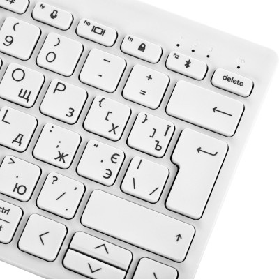 Клавіатура мембранна HP 350 Compact Multi-Device, 78key, BT, EN/UK, білий Клавіатура мембранна HP 350 Compact Multi-Device, 78key, BT, EN/UK, білий