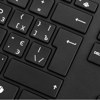 Клавіатура мембранна HP 320K, 109key, USB-A, EN/UK, чорний Клавіатура мембранна HP 320K, 109key, USB-A, EN/UK, чорний
