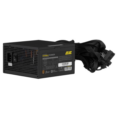 Блок живлення 2E GAMING Stable Power Pro ATX3.1 GEN5.0 (800W), >85%, 80+ Bronze, 120мм, 1xMB 24pin(20+4), 2xCPU 8pin(4+4), 3xMolex, 6xSATA, 4xPCIe 8pin(6+2), 1xPCIe GEN5 16pin