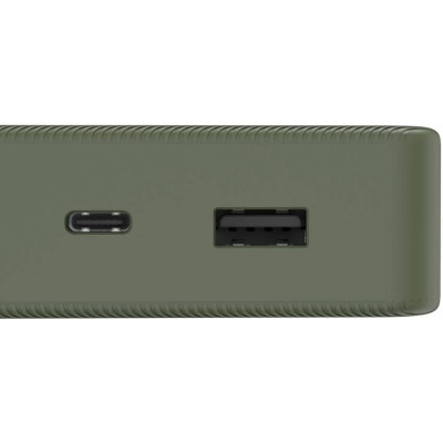 Акумулятор портативний літій-іонний Power Bank Hama 20000 мА·год, USB-C/USB-A, green