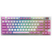 Клавіатура механічна MSI FORGE GK600 TKL W VIOLET UA 83key, mechanical Linear, USB-A, Wireless, Bluetooth, EN/UKR/RU, RGB, фіолетовий