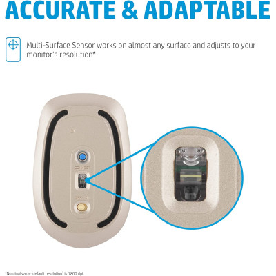 Миша HP 410 Slim, BT, space grey