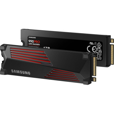 Накопичувач SSD Samsung M.2 1TB PCIe 4.0 990PRO + радіатор Накопичувач SSD Samsung M.2 1TB PCIe 4.0 990PRO + радіатор