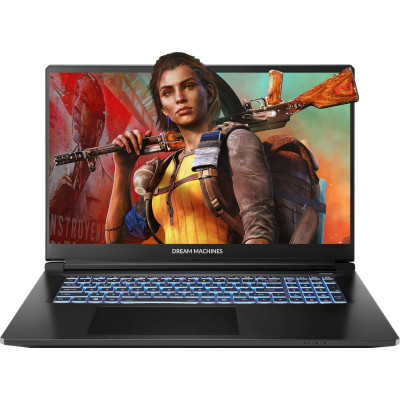 Ноутбук Dream Machines RT5060-17 17.3FHD IPS, AMD R7 H255, 32GB, F1TB, NVD5060-8, DOS, чорний