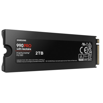 Накопичувач SSD Samsung M.2 2TB PCIe 4.0 990PRO + радіатор