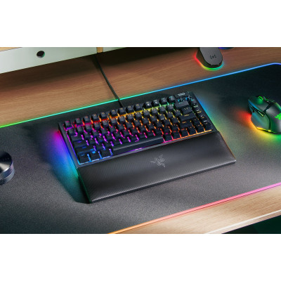 Клавіатура Razer BlackWidow V4 75% RGB 83key Mechanical Tactile Switch GEN-3, USB-A, EN, чорний Клавіатура Razer BlackWidow V4 75% RGB 83key Mechanical Tactile Switch GEN-3, USB-A, EN, чорний